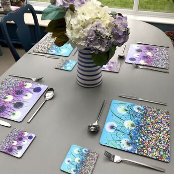 Dandelion And Alliums X Two Placemats, 3 of 6