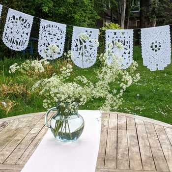 Mexican Wedding Decorations Papel Picado Paper Bunting, 7 of 10