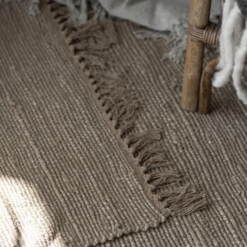 Jute And Cotton Rug, 2 of 3