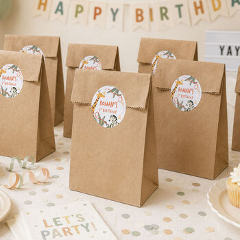 Safari Jungle Party Favour Bag Stickers, 2 of 11