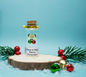 Personalised Christmas Tiny Keepsake Bottle Gift, 3 of 3