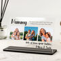 Personalised Mummy Photo Message Acrylic Plaque, thumbnail 1 of 3