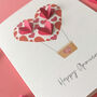 Happy Anniversary Paper Heart Hot Air Balloon Card, thumbnail 6 of 7
