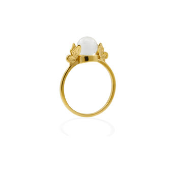 Butterfly Quartz Ring Silver/Gold, 5 of 9