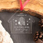 Personalised Couple's First Home Illustrated Bauble Keepsake, thumbnail 4 of 5