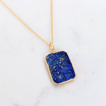 The Rectangle Lapis Lazuli Necklace, 3 of 9