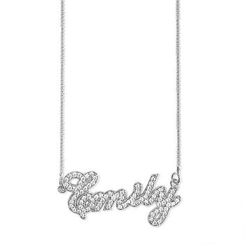 Crystal Name Necklace, 3 of 4