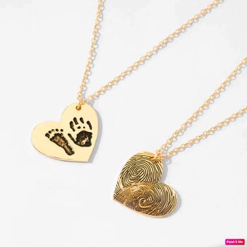 Custom Fingerprint Necklace With Engraved Name, 5 of 5