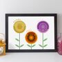 Personalised Family Flowers Print Family Gift, thumbnail 6 of 12