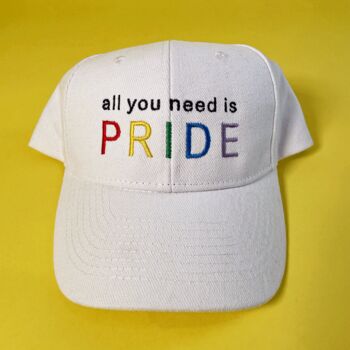 All You Need Is Pride Slogan Cap, 2 of 4