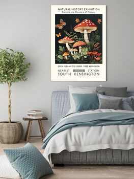 Natural History Exhibition Mushrooms Art Print, 2 of 3