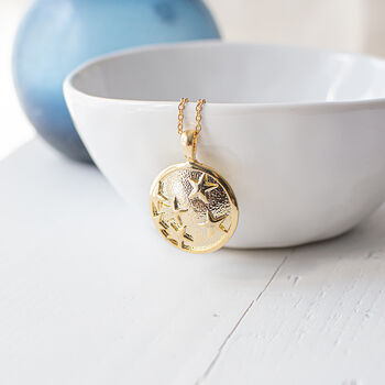 Gold Plated Stars Coin Necklace, 3 of 8