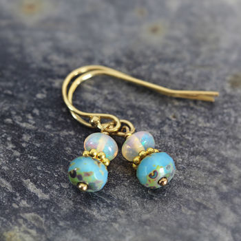 Opal Bead Earrings, 6 of 9