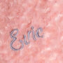 Personalised Thick Dusty Pink Baby Blanket, thumbnail 3 of 6