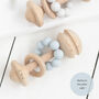 Personalised Rattle Teething Toy, thumbnail 3 of 5