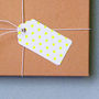 Neon Star Letterpress Gift Tag Pack Of Six, thumbnail 2 of 3
