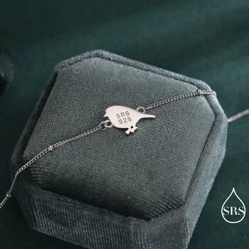 Robin Bird Bracelet In Sterling Silver, 4 of 12