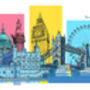 Vivid London Montage Greetings Card, thumbnail 2 of 3