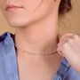 Jewel Bead Pink Opal Birthstone Necklace October, thumbnail 1 of 4