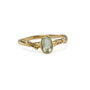 Dainty Green Amethyst Gold Ring, thumbnail 4 of 6