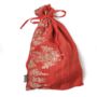Large Sari Gift Bag With Drawstring, Reusable Pouch, thumbnail 1 of 9