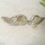 Silver Angel Wings Home Wall Decor Hanging Ornament 2pc, thumbnail 3 of 5