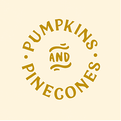 Pumpkins and Pinecones logo
