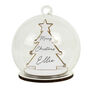 Personalised Wooden Christmas Tree Glass Bauble, thumbnail 5 of 5