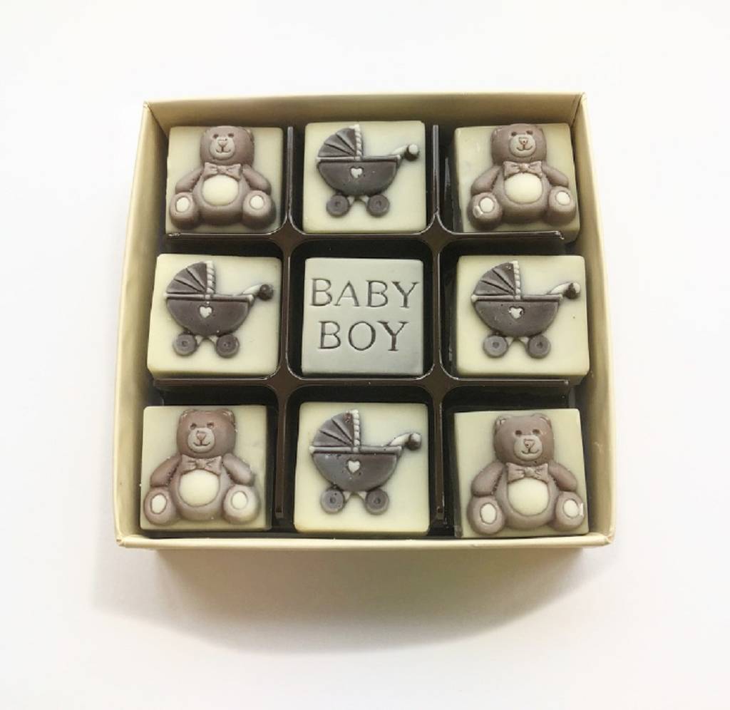 Baby Boy Chocolate Hamper By Choc On Choc