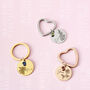 Personalised Birth Flower Birth Stone Keyring, thumbnail 3 of 12