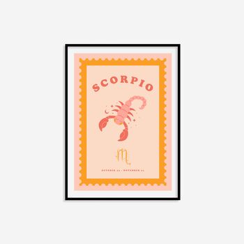 Children's Scorpio Zodiac Print, 4 of 7