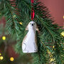 Handmade Ceramic Dog Christmas Decoration, thumbnail 7 of 7