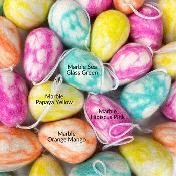 Fair Trade Eco Felt Easter Egg Hanging Decoration, 10 of 12