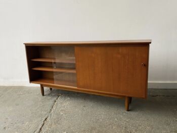 Mid Century Bookcase By Avalon With Sliding Doors, 2 of 7