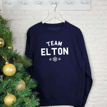 Team Christmas. Personalised Christmas Song Jumper, 2 of 4