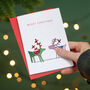 Rainbow Reindeer Christmas Advent Candle, thumbnail 3 of 5
