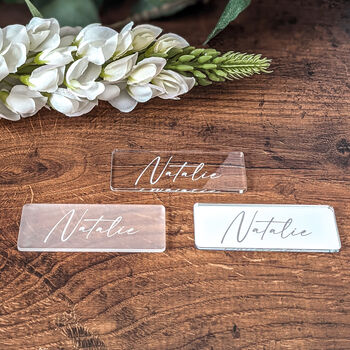 Personalised Acrylic Table Place Name, 3 of 4