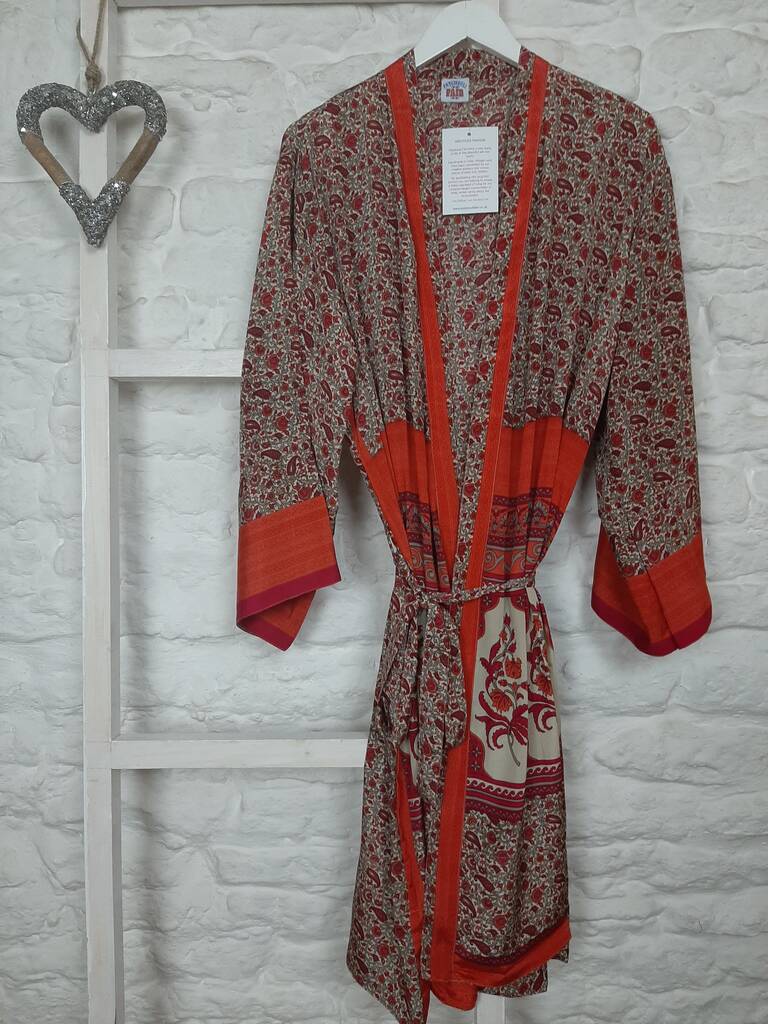silk sari kimono