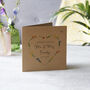 Personalised Wildflower Eco Wedding Card, thumbnail 3 of 3