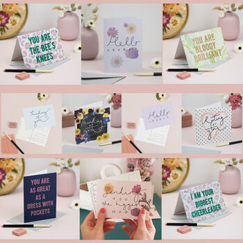 'Saying Hello' Set Of 10 Friendship Cards And Postcards, 3 of 3