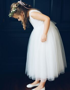 Honey In Ivory ~ Flower Girl Dress Or Party Girl Dress, 2 of 8