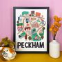 Peckham Illustrated London Map, thumbnail 1 of 6