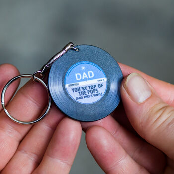 'Top Of The Pops' Vinyl Keyring Father's Day Gift, 2 of 4