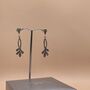 Sterling Silver Long Dangle Earrings, thumbnail 2 of 2