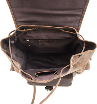 Urban Leather Backpack Rucksack Bag, 9 of 11