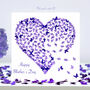 Mother's Day Butterfly Purple Heart Butterflies Card, thumbnail 1 of 12