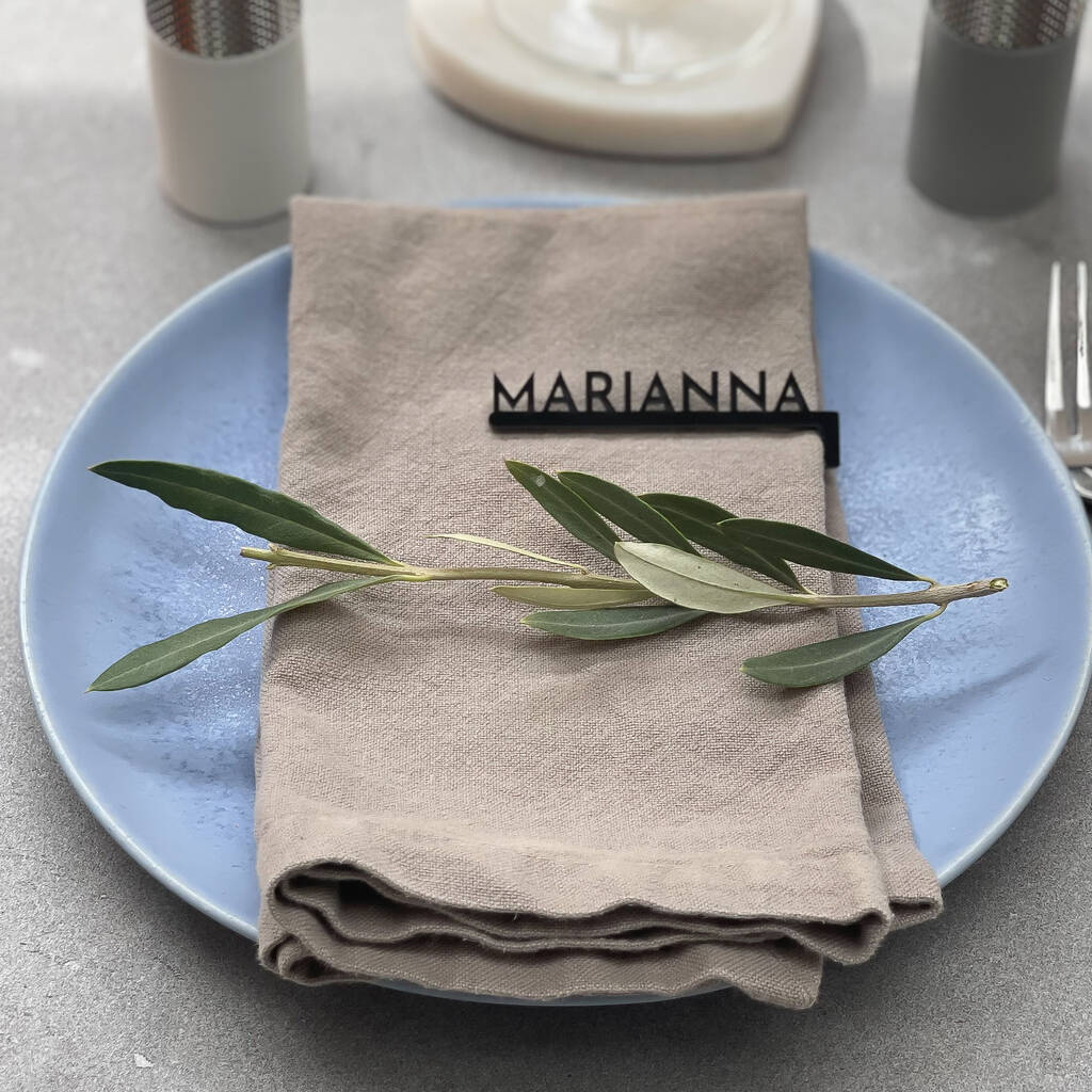 Custom Napkin Table Place Name Tags