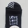 Triple Love' Pilates Grip Socks, thumbnail 3 of 3