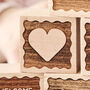 Personalised Christening Gift Scalloped Building Block Keepsake, thumbnail 4 of 5