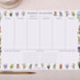 Wild Flower Weekly Desk Planner Pad, thumbnail 1 of 4